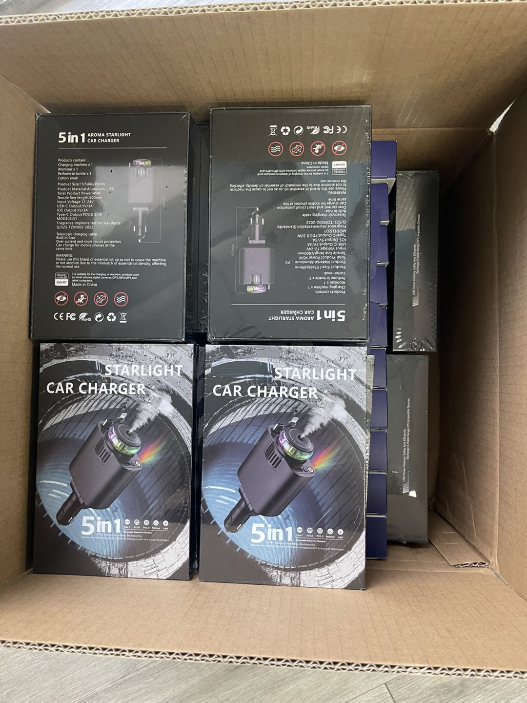 Aroma Diffuser Retractable Car Charger