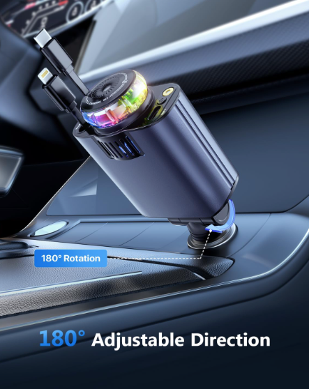 Aroma Diffuser Retractable Car Charger