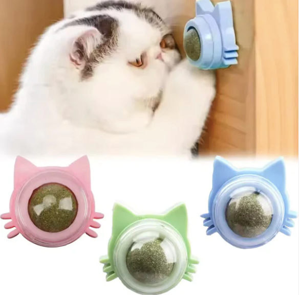 Catnip Wall-Mounted Treat Ball (Pack Of 2)