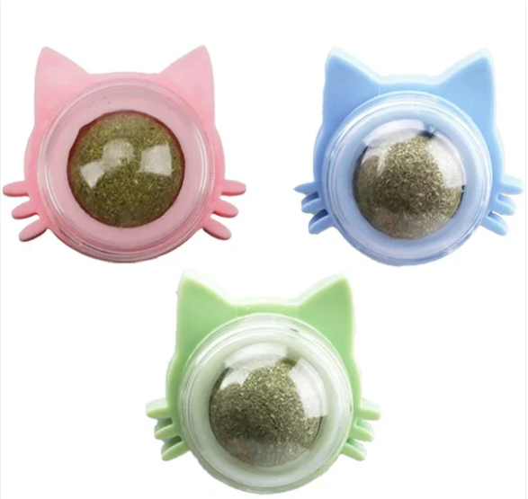 Catnip Wall-Mounted Treat Ball (Pack Of 2)