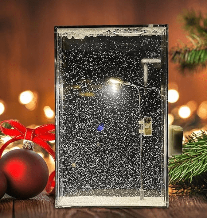 Handmade Snowfall Night Light – DIY Christmas Decor for Kids & Family - O'Homely