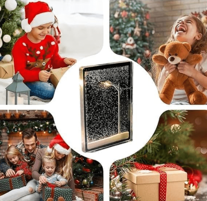 Handmade Snowfall Night Light – DIY Christmas Decor for Kids & Family - O'Homely