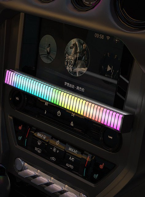 Smart RGB Rhythm Light Bar – Music Sync, Voice Activated, 9 Modes, App Control - O'Homely