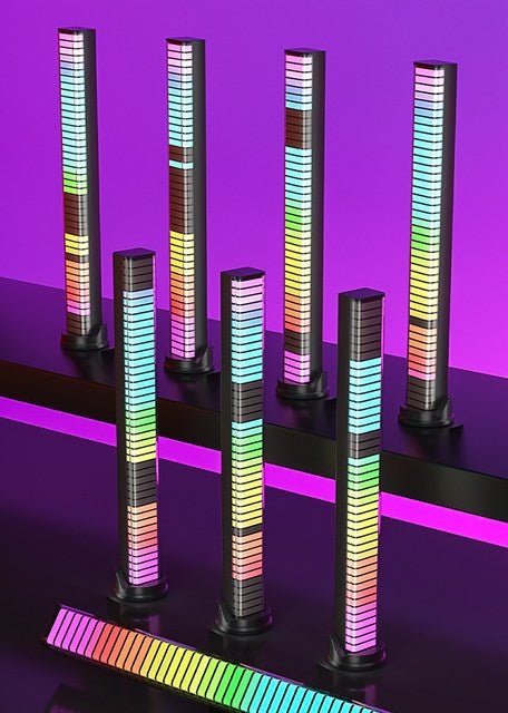 Smart RGB Rhythm Light Bar – Music Sync, Voice Activated, 9 Modes, App Control - O'Homely