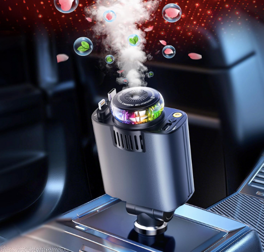 Aroma Diffuser Retractable Car Charger