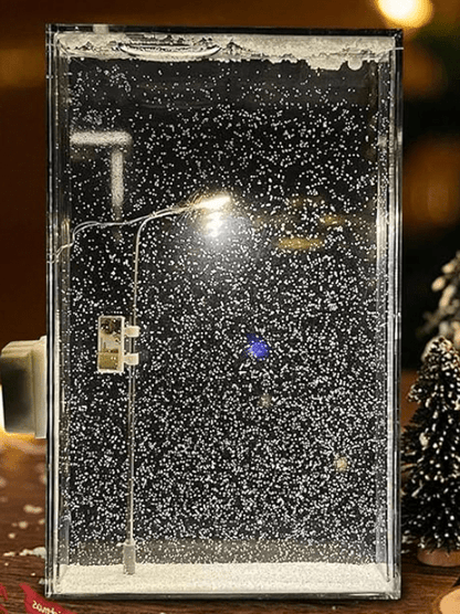 Handmade Snowfall Night Light – DIY Christmas Decor for Kids & Family - O'Homely