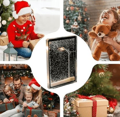 Handmade Snowfall Night Light – DIY Christmas Decor for Kids & Family - O'Homely