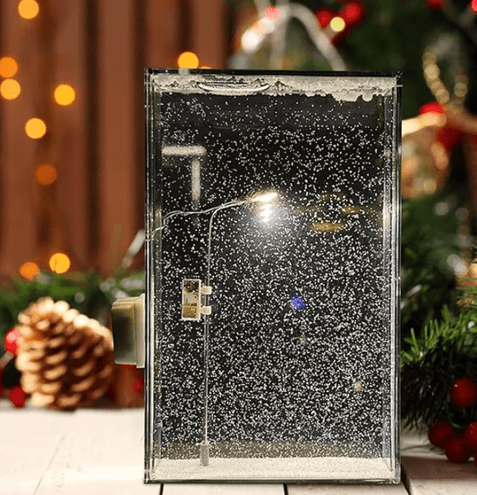 Handmade Snowfall Night Light – DIY Christmas Decor for Kids & Family - O'Homely