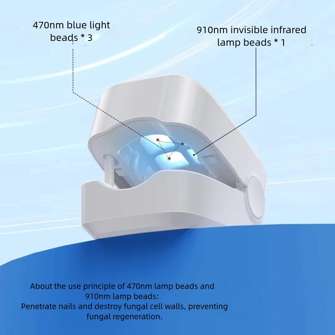 Portable Nail Fungus Laser Therapy – Blue Light Device for Safe & Effective Toenail Repair - O'Homely