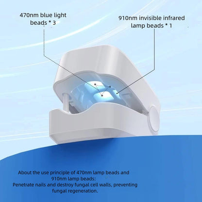 Portable Nail Fungus Laser Therapy – Blue Light Device for Safe & Effective Toenail Repair - O'Homely