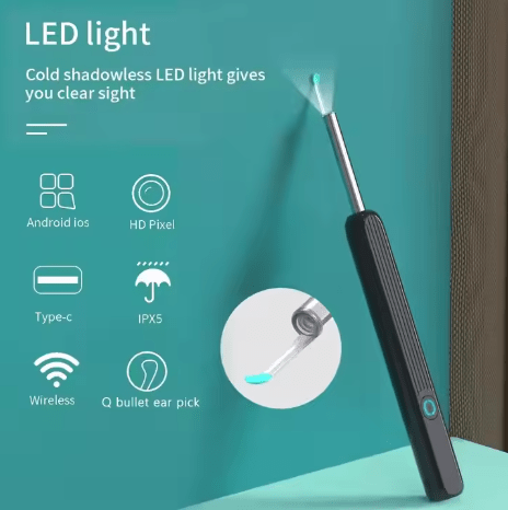 Wireless Ear Wax Remover with HD Camera – iOS & Android Compatible - O'Homely